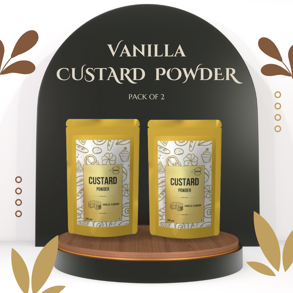 Custard Powder - Vanilla Flavour -  100 gm - Pack of 2