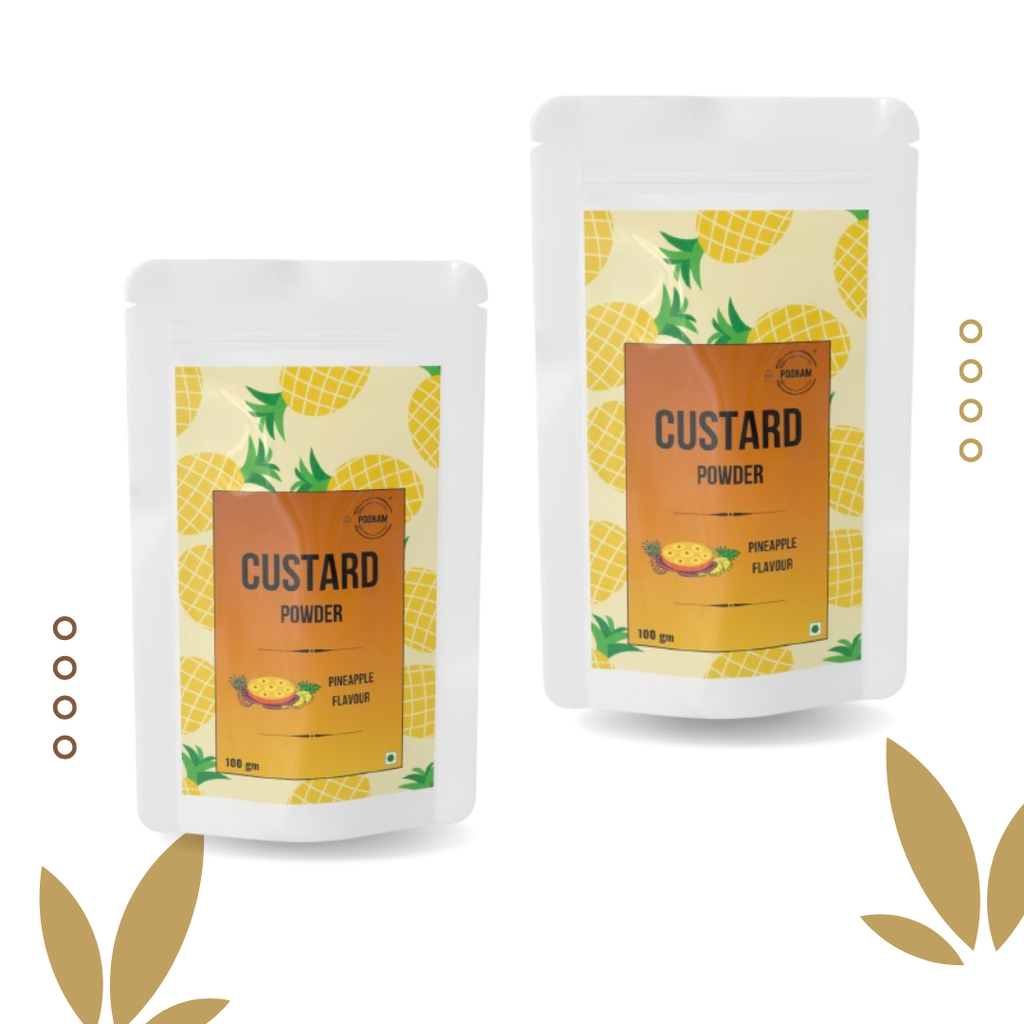 Custard Powder - Pineapple Flavour - 100gm - Pack of 4