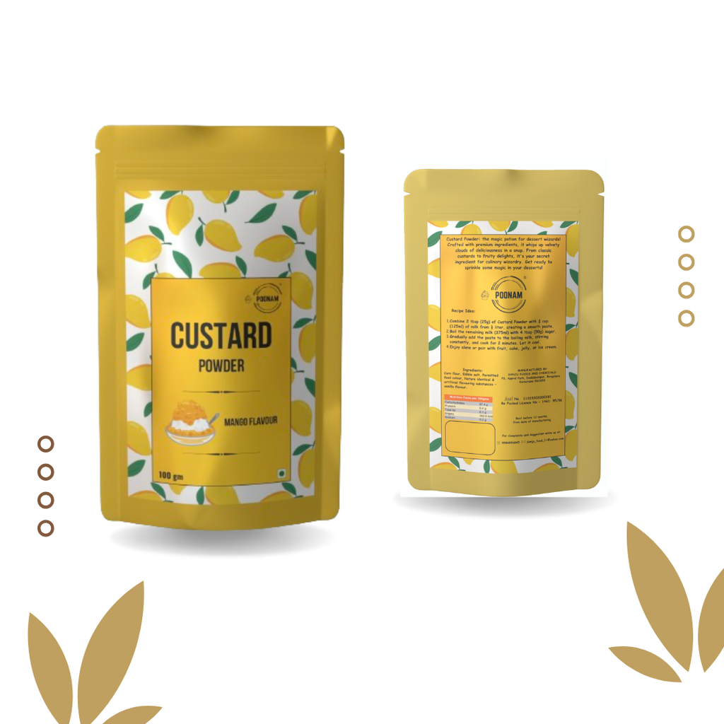 Custard Powder - Mango Flavour - 100gm - Pack of 2