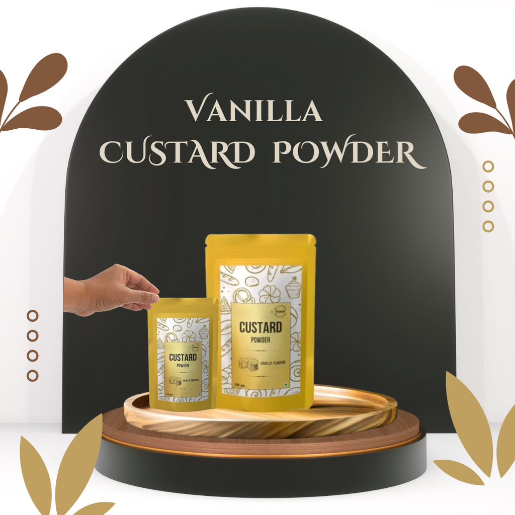 Custard Powder - Vanilla Flavour -  100 gm - Pack of 4